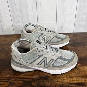 New Balance 990v5 Womens W990GL5 Gray USA Running Shoes Size 6.5 B